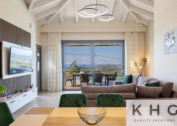 Villa Casa Del Sole With Infinity Pool In Mousata! Mousata